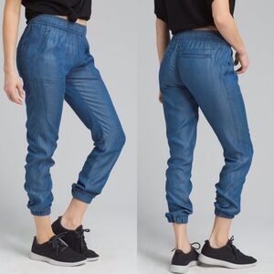 Sweaty Betty Aberdeen tencel denim mid rise slouchy jogger size‎ medium